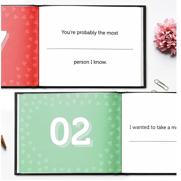 'What I Love About You' Book for Valentine’s Day, anniversaries, thoughtful gift - Picture 4 of 4